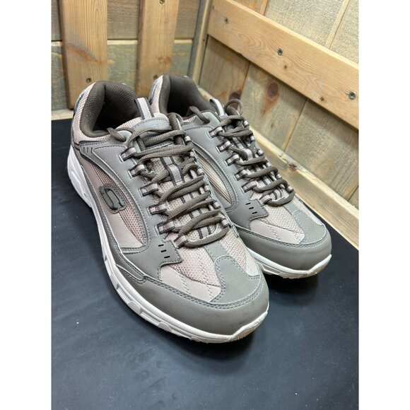 Skechers Mens Sneakers Size 12 Gray Memory Foam Athletic Walking Shoes - Picture 2 of 8